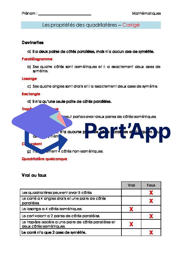 Maths 7H-8H - Devinettes sur les quadrilatères (fiche d'exercices + corrigé)_3