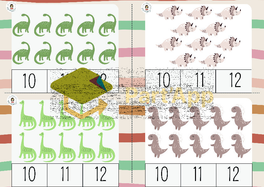 5. 🦕 64 cartes à compter – Les dinos 2026_4
