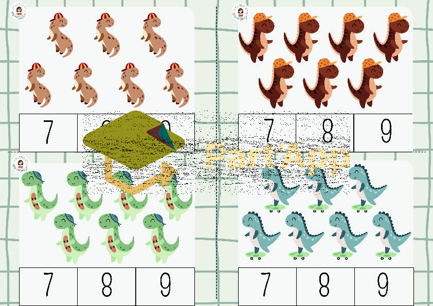 5. 🦕 64 cartes à compter – Les dinos 2026_6