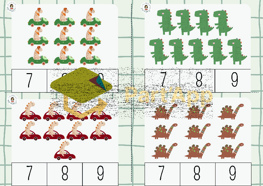 5. 🦕 64 cartes à compter – Les dinos 2026_7