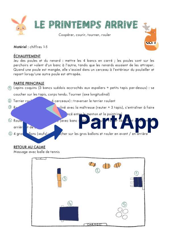 Parcours de gym - Le printemps arrive - 1-2H_3