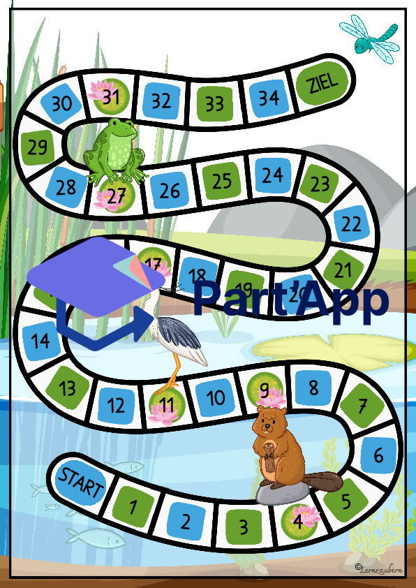 Leiterspiel "Frosch" (Am Wasser)_5