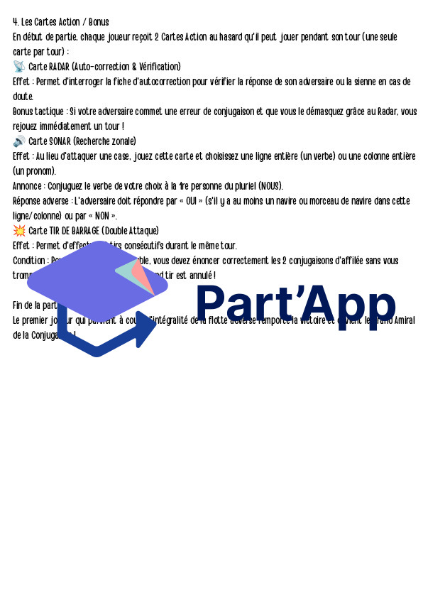 La Bataille Navale de la Conjugaison (5H-6H / Cycle 2) – Jeu d'Autonomie PER (Présent, Imparfait, Futur, Passé Composé)_4