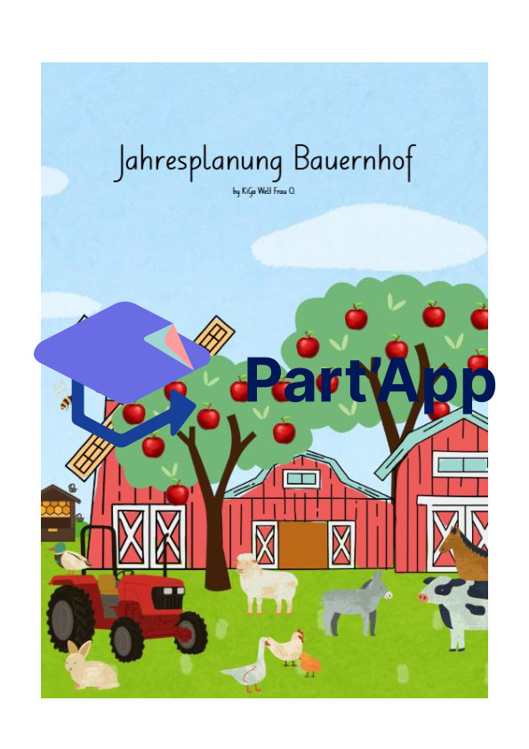 Jahres- Grobplanung für den Kindergarten zum Thema Bauernhof_2