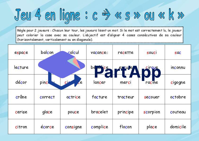 Jeu 4 en ligne : la lettre c qui chante s/k (temps 4)_3