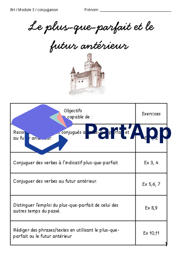 Dossier l'indicatif plus-que-parfait et le futur antérieur M3 8P_2