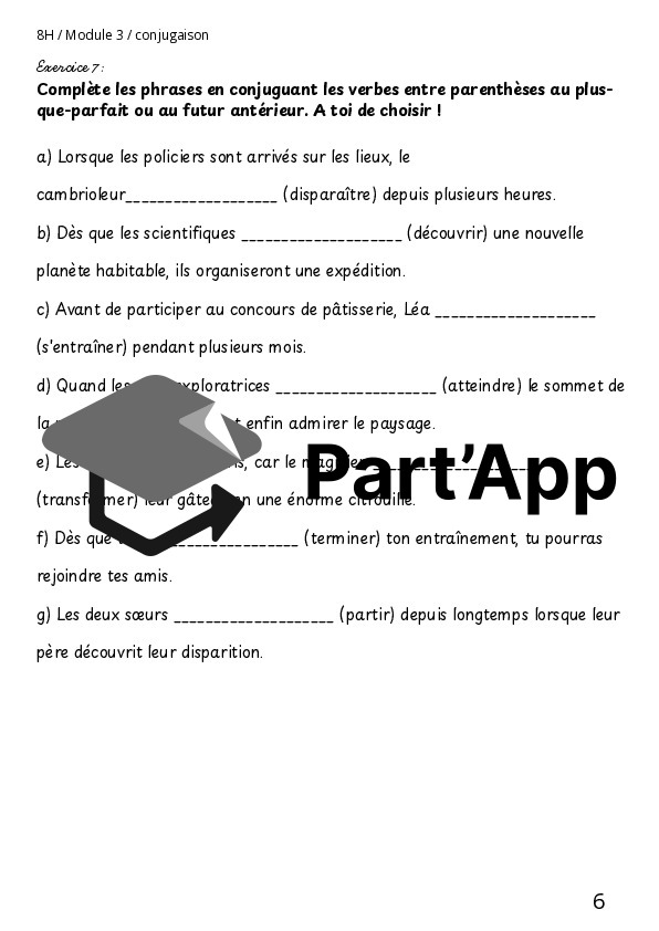 Dossier l'indicatif plus-que-parfait et le futur antérieur M3 8P_7