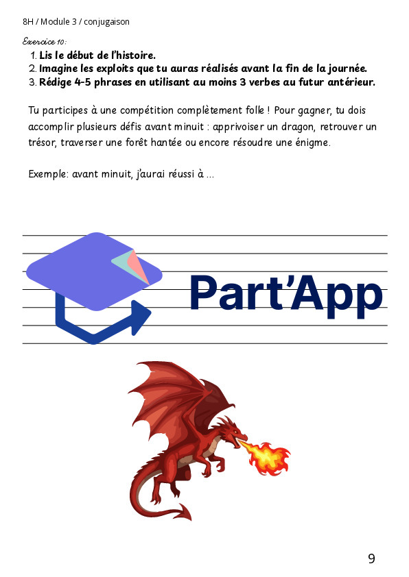 Dossier l'indicatif plus-que-parfait et le futur antérieur M3 8P_10