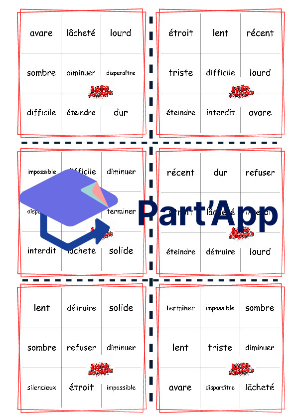 Loto synonyme et antonyme_11