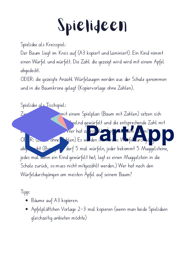 Apfel Spiel würfeln und abdecken_3