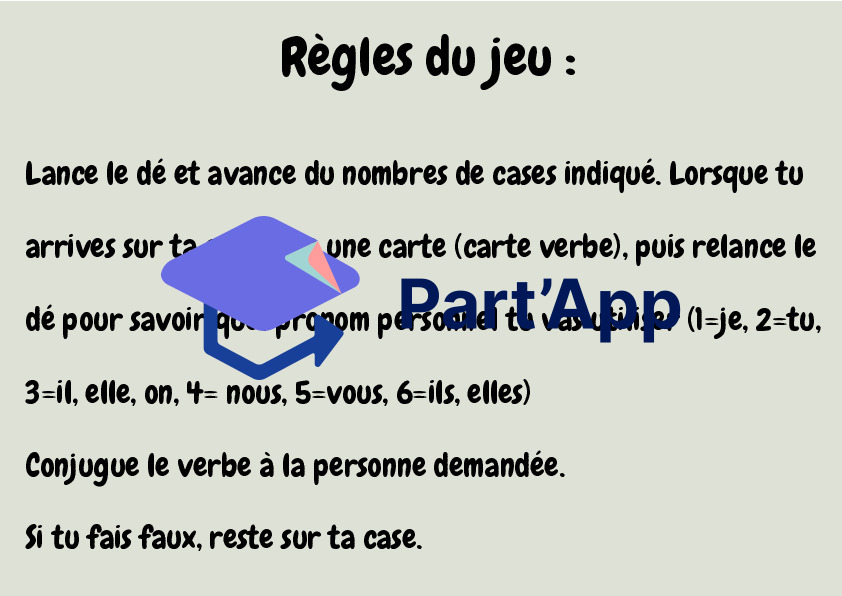 Jeu de plateau - verbes 5H_3