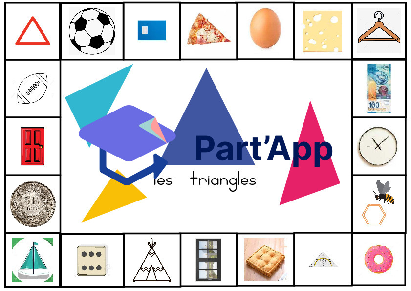 Cartes à pinces des formes géométriques_2
