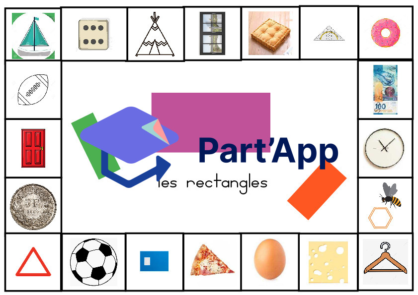 Cartes à pinces des formes géométriques_4