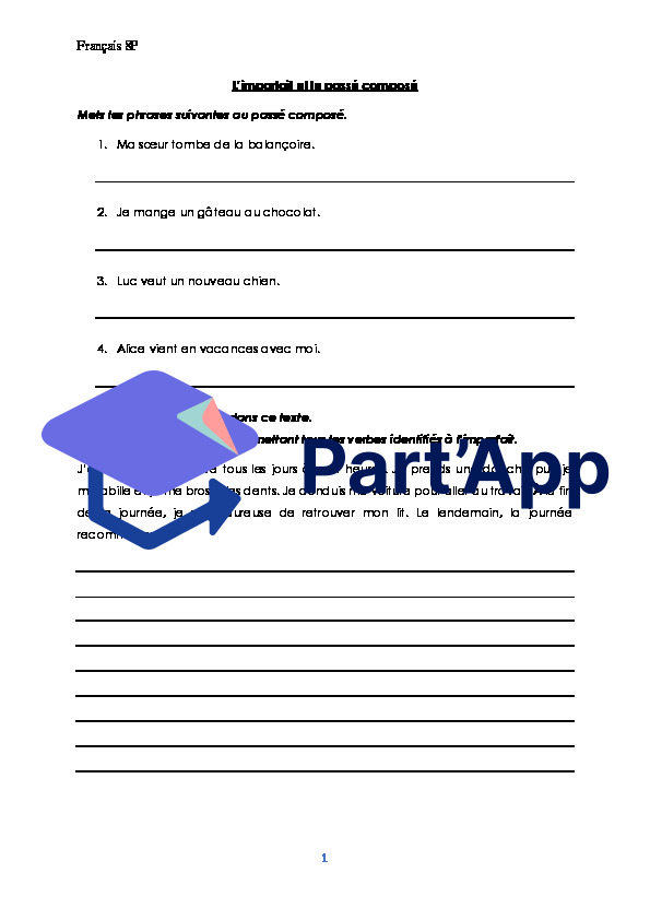 Fiche de conjugaison imparfait et passé composé_2
