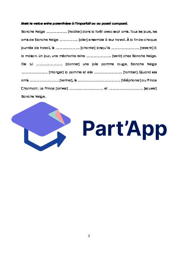 Fiche de conjugaison imparfait et passé composé_3