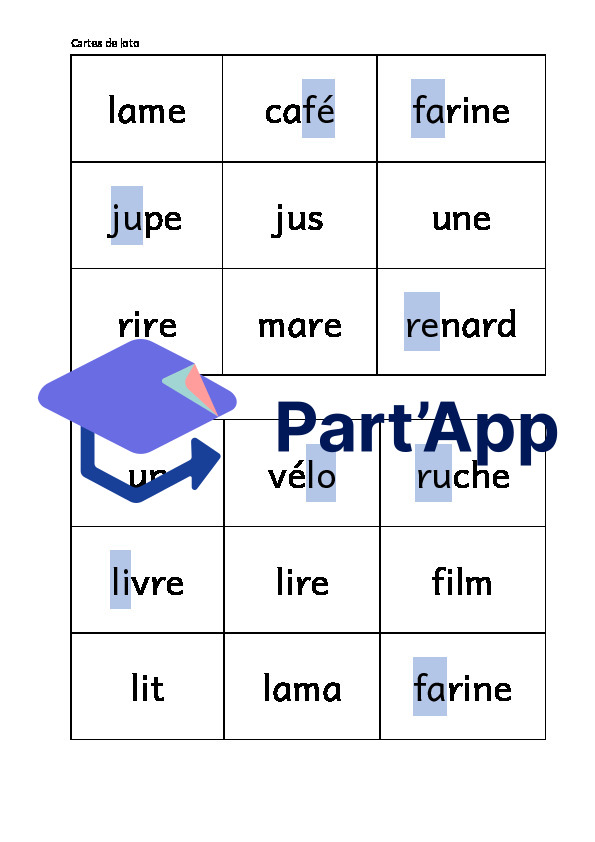 LOTO : mots décodables du Temps 1_8
