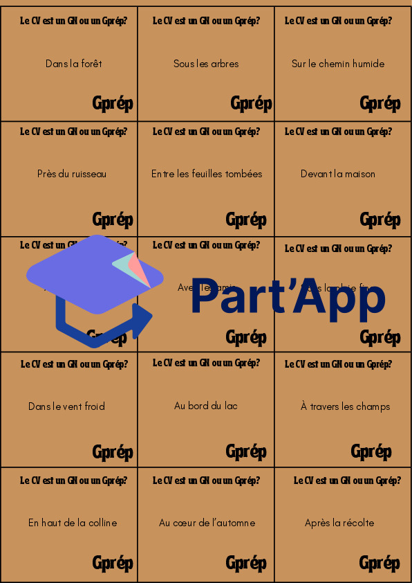 Français 6P Module 2 - Jeu compléments de verbe - Grammaire_9