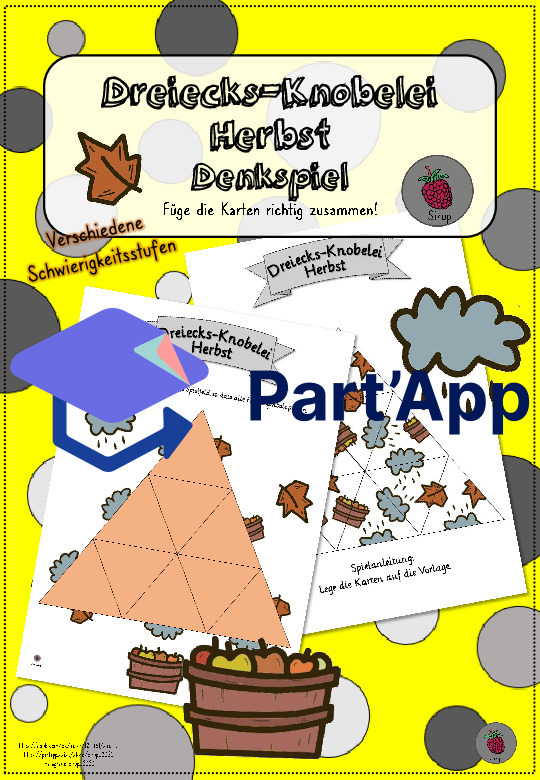Dreiecks-Knobelei Herbst - Denkspiel_29