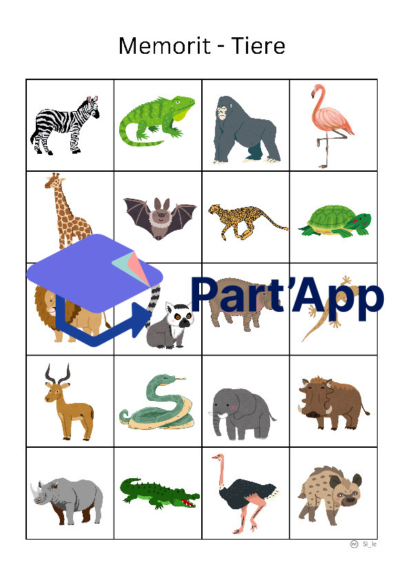 Memorit - Course de mémoire Animaux d'Afrique_3