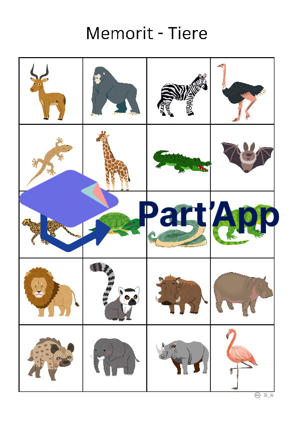 Memorit - Course de mémoire Animaux d'Afrique_7