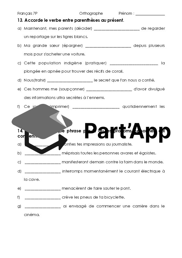 L'accord du verbe avec le sujet (temps simples)_7