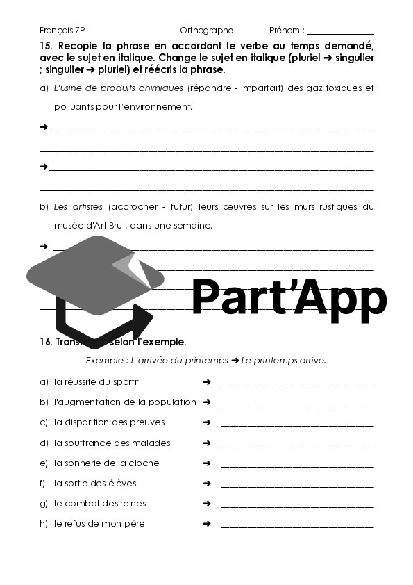 L'accord du verbe avec le sujet (temps simples)_8