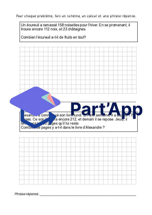 ETA problèmes mathématiques 5H 5P_3