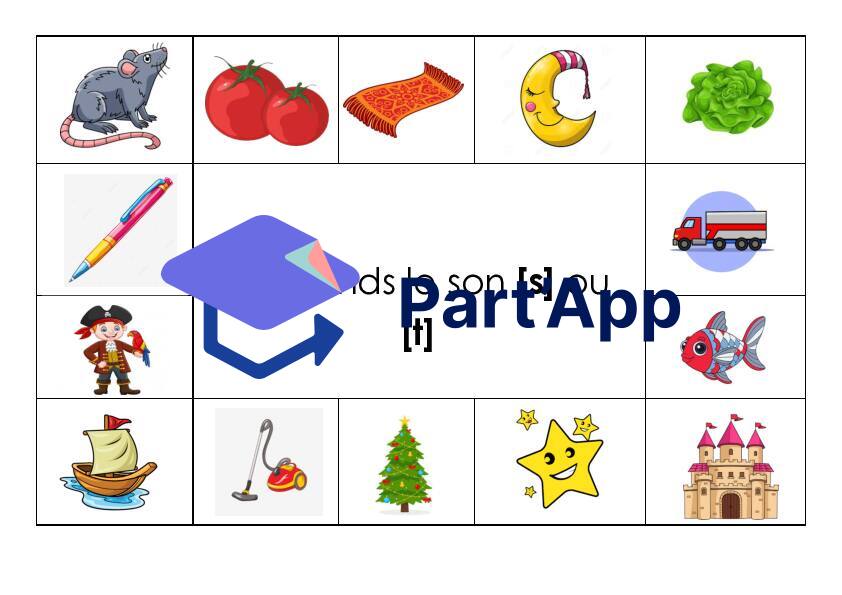 Carte à pinces sons s et t_2