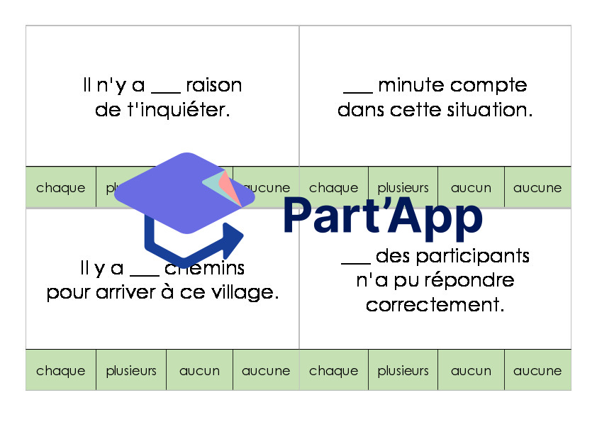 Cartes à pince (CHAQUE / PLUSIEURS / AUCUN / AUCUNE)_5