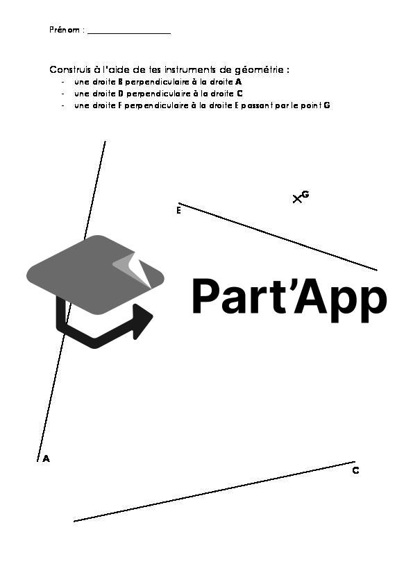 parallèles et perpendiculaires à construire - prolongement 7H_3