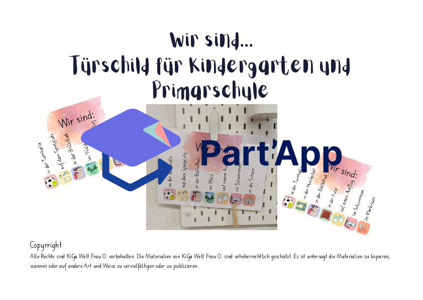 Wir sind... Türschild für Kindergarten und Primarschule_2