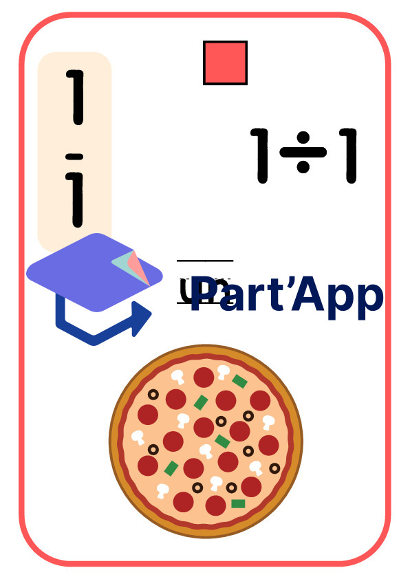 Affiches pédagogiques : Apprendre les fractions avec des pizzas – Support visuel pour la classe_4