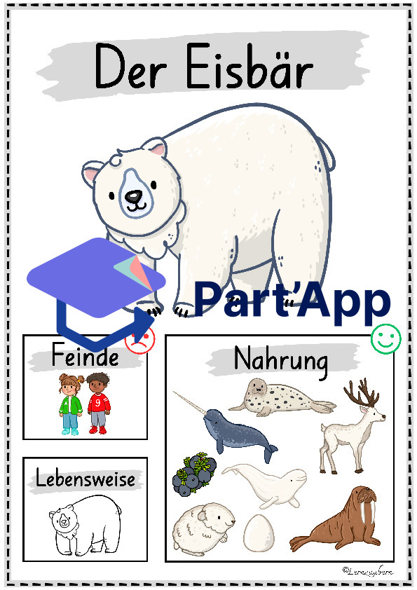 Plakate: Sachwissen Polartiere für den Kindergarten_44
