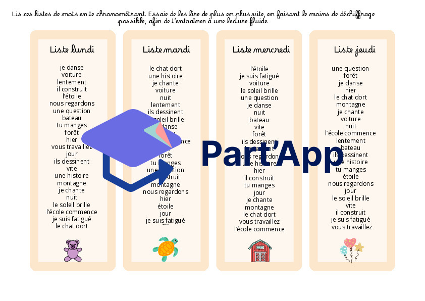 Liste de mots et phrases 4H entraînement_3