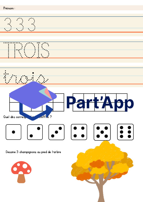 Mon Cahier des Nombres (1 à 12) : Apprendre à compter, tracer et reconnaître les chiffres_5
