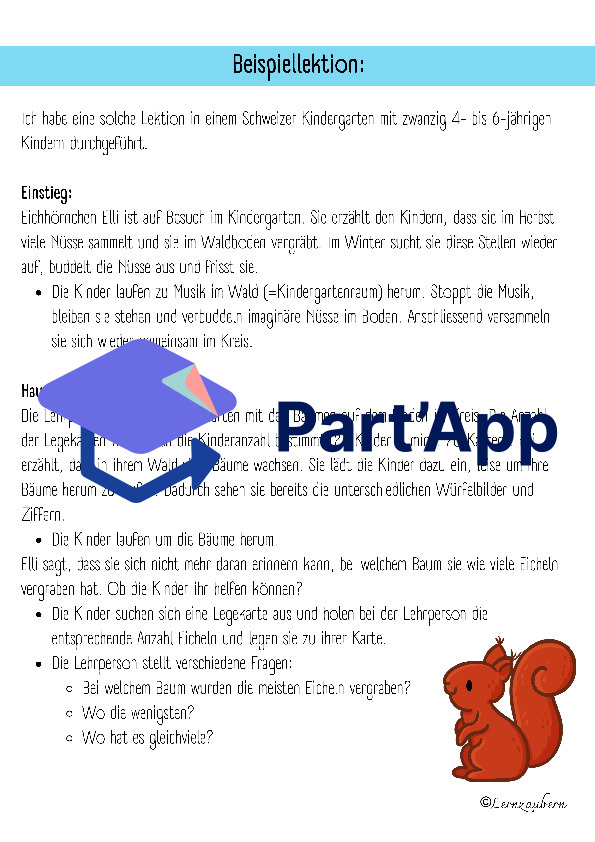Mathe im Kindergarten: Herbst / Eichhörnchen_107