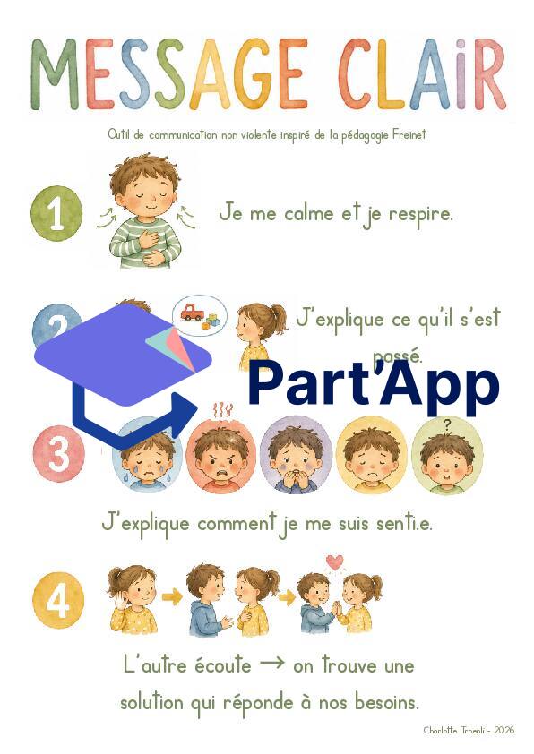 🌈 Le message clair – Affiche visuelle_2