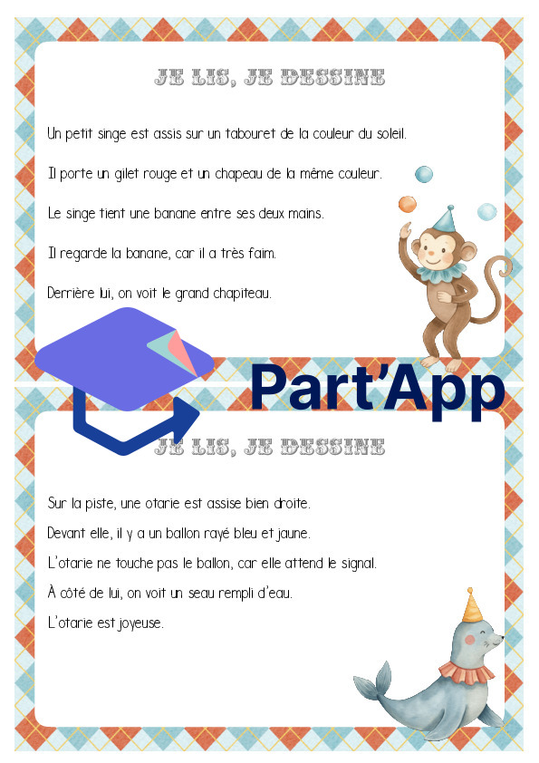 Je lis, je dessine (thème cirque)_2