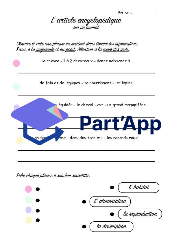 L'article encyclopédique - écrire des phrases_2