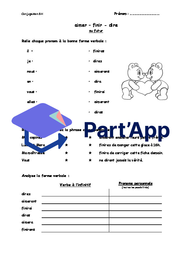 Fiches de verbes - 6P (futur)_7
