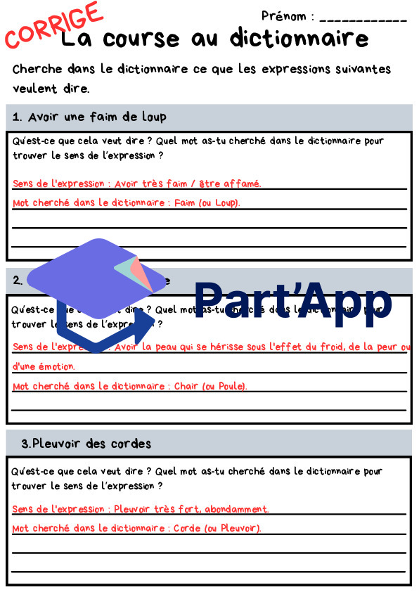 Dossier complet Sens Propre & Sens Figuré - Vocabulaire et Expressions (6H)_9