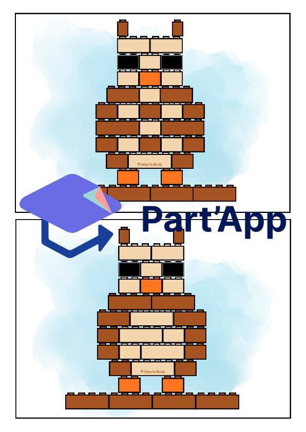 🦉 Hibou plan de construction briques à pincer Lego®._2