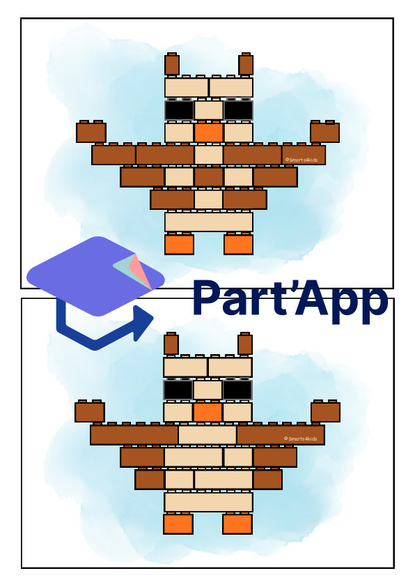 🦉 Hibou plan de construction briques à pincer Lego®._4
