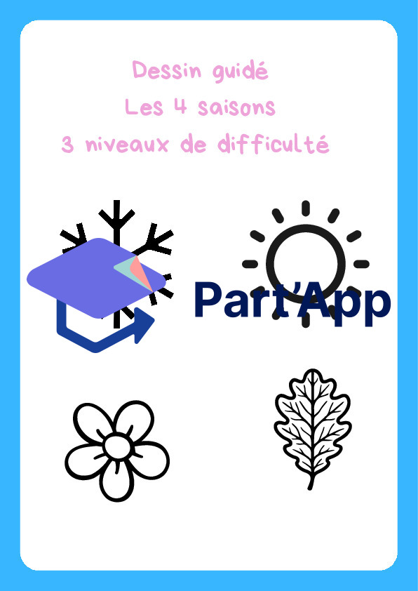 Dessin guidé : les 4 saisons._2