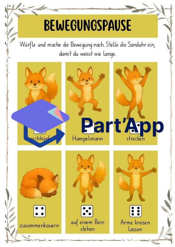 Plakat Bewegungspause Fuchs_2