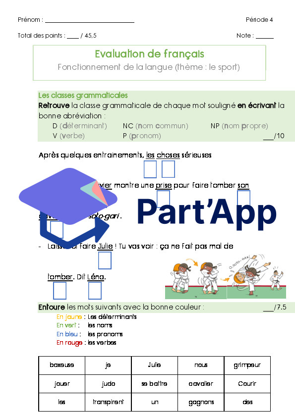 4H Evaluation de français FDL : le sport_2