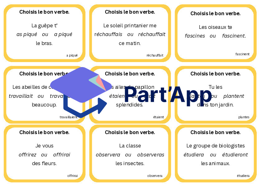 Jeu accord sujet-verbe / module 5 / 6P_5