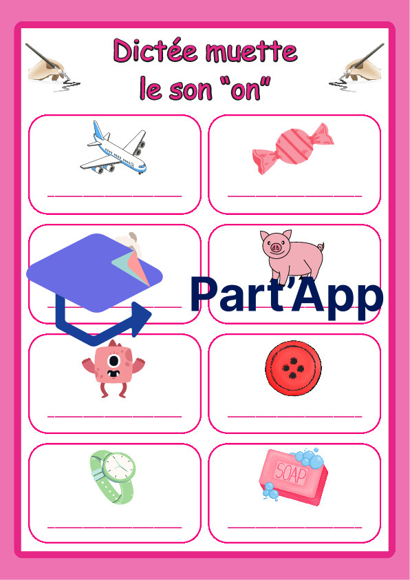 Dictée muette : les sons an c d è in on z (temps 3)_3
