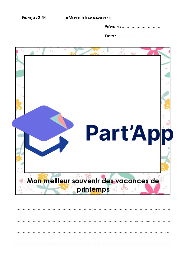 Production écrite "meilleur souvenir des vacances"_5