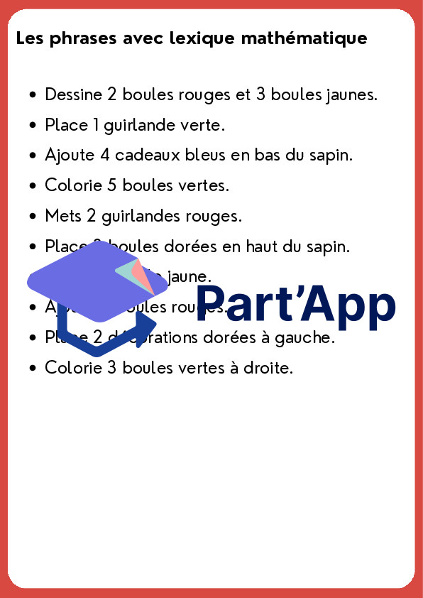 Coloriage sous consignes : le sapin de Noël_6